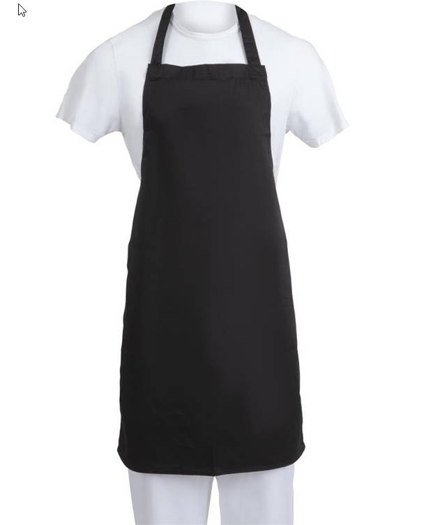 Tablier à bavette Whites 96,5cm - Noir